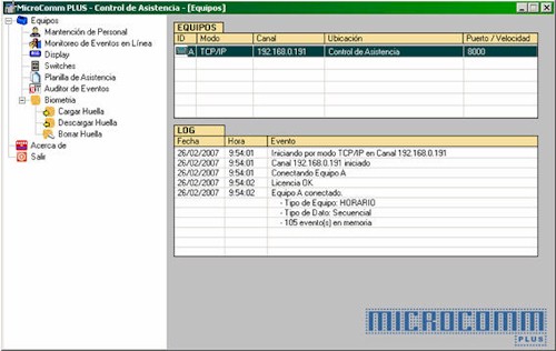 MicroComm Programa de configuracin, descarga y gestin de la informacin